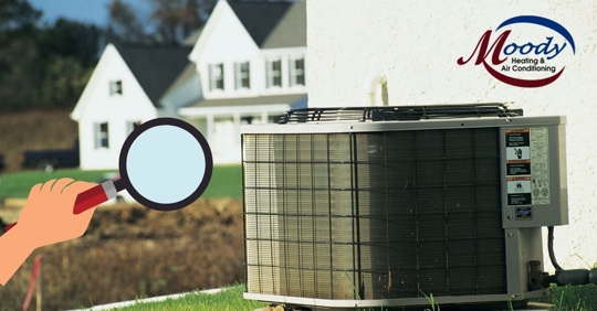 Magnifying glass and air conditioner.