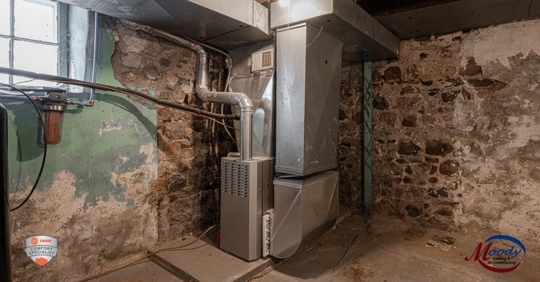 Basement and furnace.