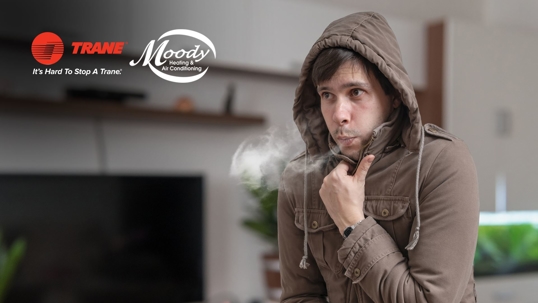 Man cold with jacket.